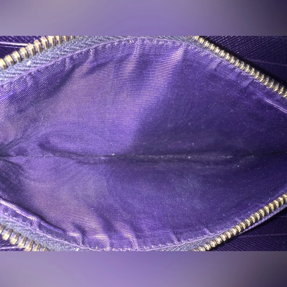EUC Prada Saffiano Leather Wallet - Purple - Picture 10 of 11